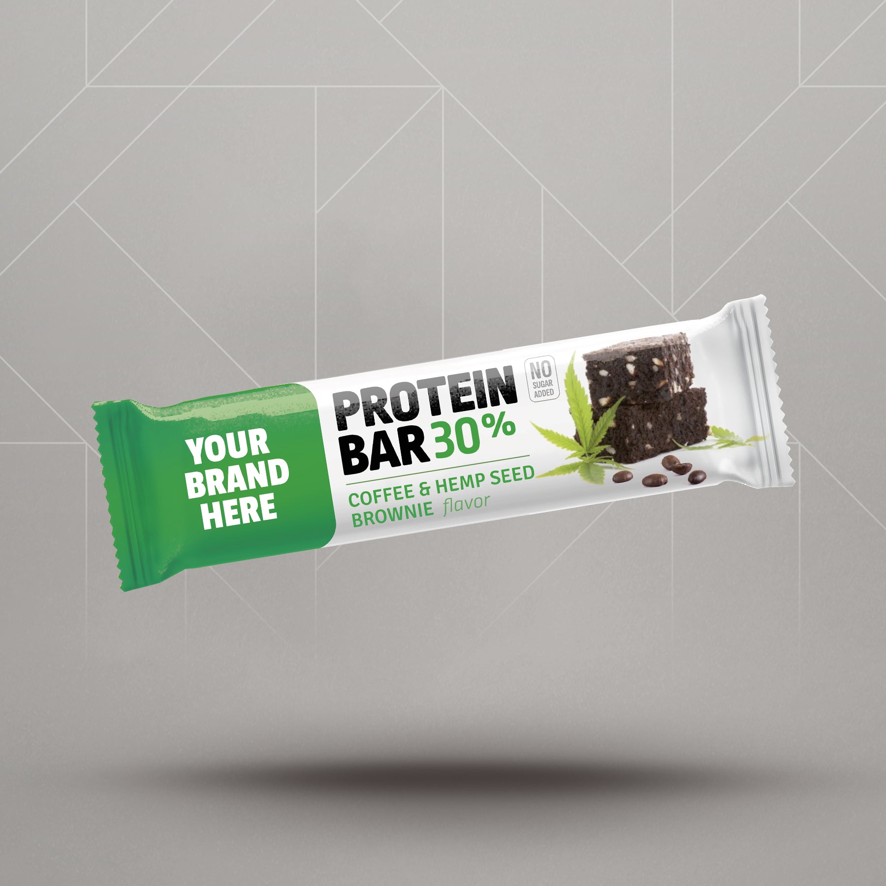 Protein Brownie Coffee and Hemp Seed