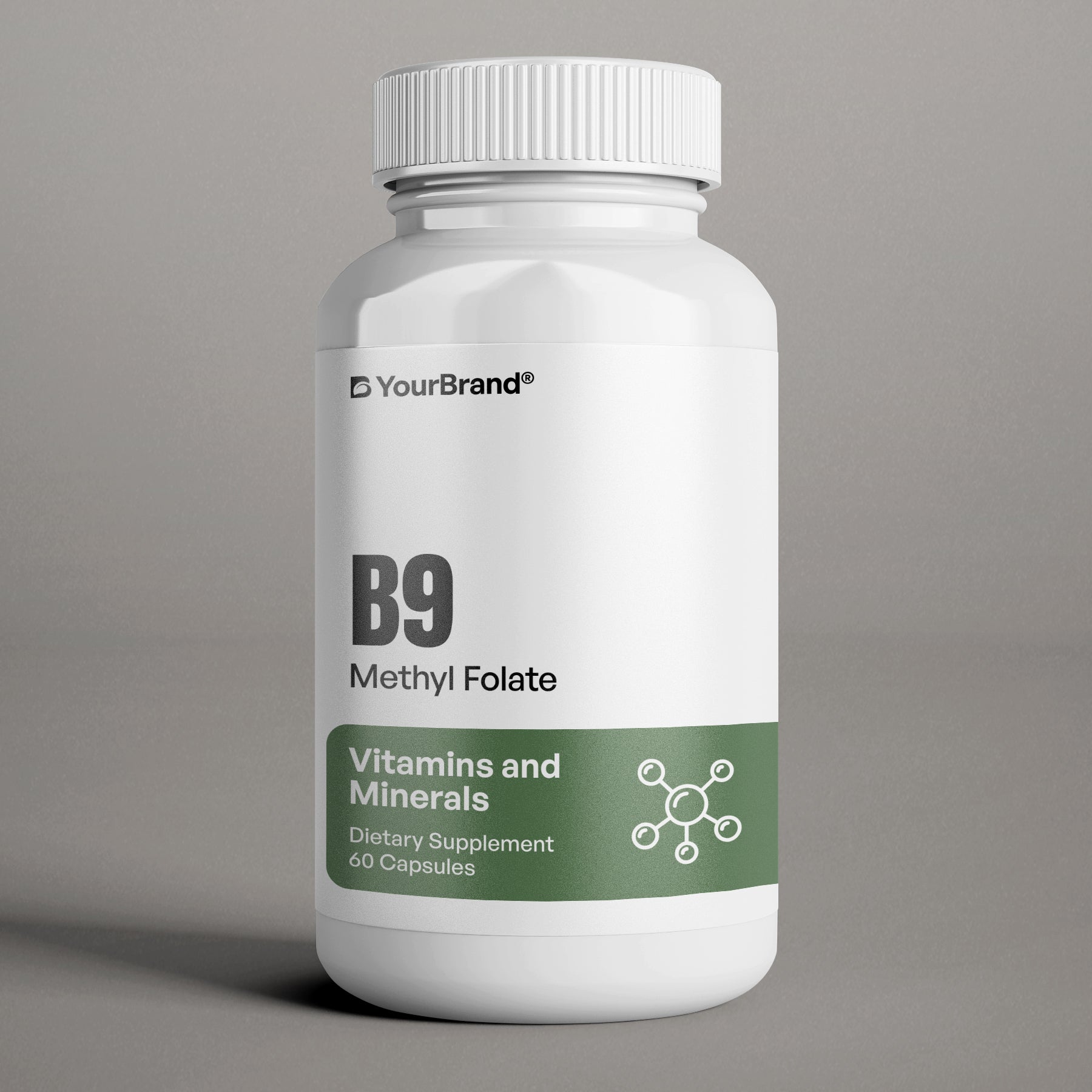Vitamin B9 Methyl Folate bottle