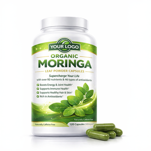 Halal Certified Natural Moringa Herbal Dietary Supplement Capsules