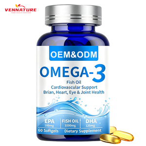 Omega-3 Fish Oil Softgels 60 Count OEM Private Label