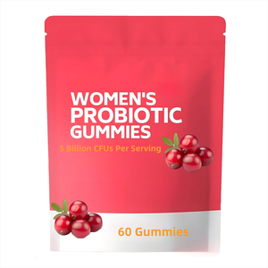 Custom Bag Stock Vitamins Berry Health Supplement Digestive Health Cranberry Women Probiotic Gummies