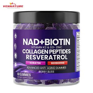 OEM NAD+ Resveratrol Gummy Berberine Gummy Candy with Biotin Zinc Vitamin K2 D3