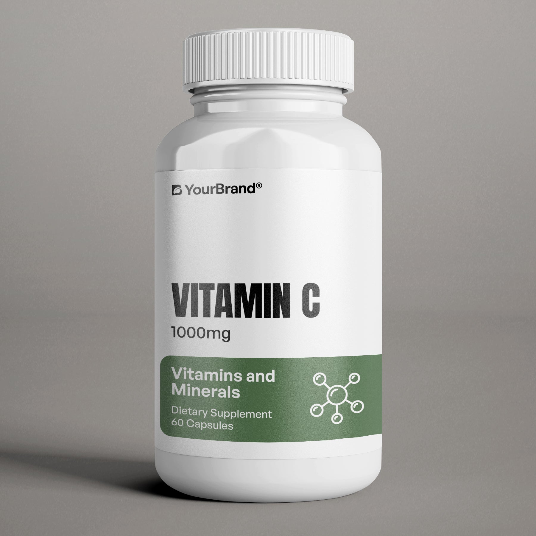Private Label Vitamin C 1000mg bottle