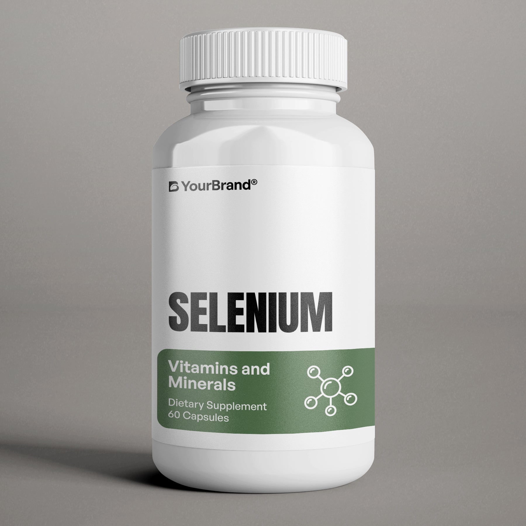 Selenium supplement bottle