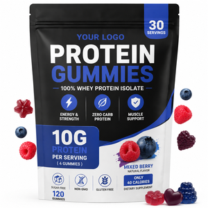 Private Label OEM Sugar Free Zero Carb Muscle Growth Whey Protein Isolate Gummies