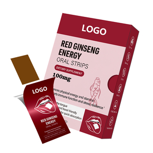 Custom Logo 100mg Red Ginseng Energy Oral Strips of Oral Film